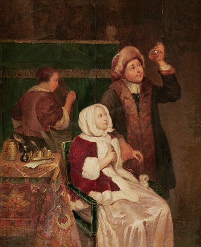 La visite du docteur - Frans van Mieris